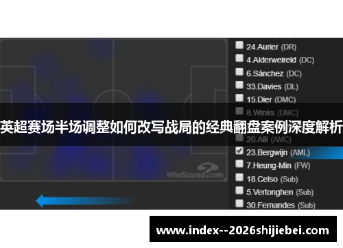 英超赛场半场调整如何改写战局的经典翻盘案例深度解析 英超赛场半场调整如何改写战局的经典翻盘案例深度解析